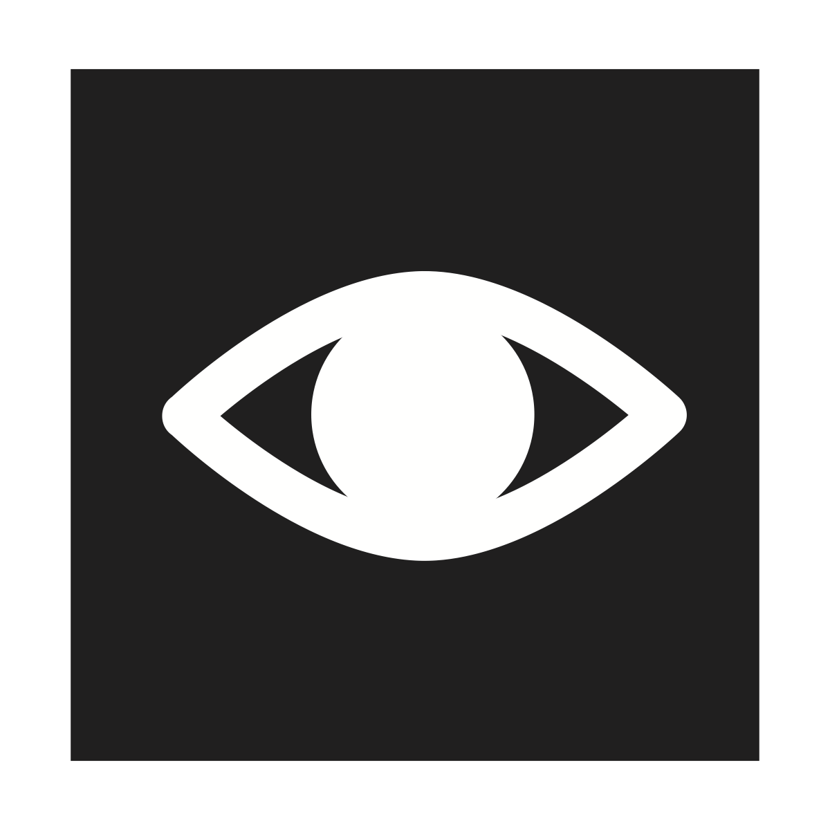 Pictogram of a human eye is depicted representing perceptible information.